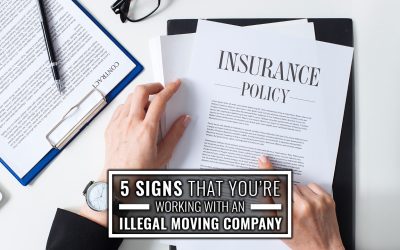 5 Signs That You’re Working with an Illegal Moving Company